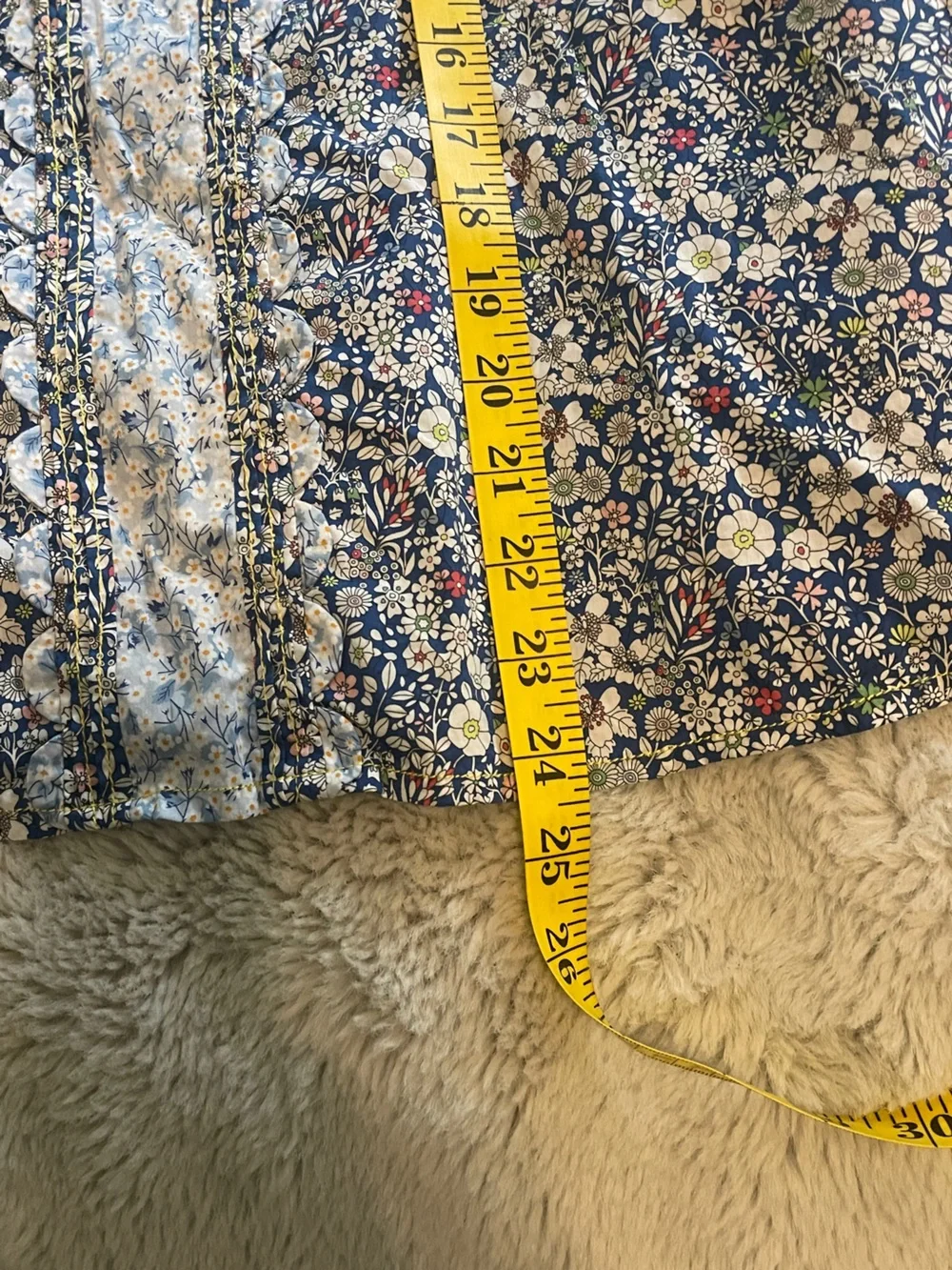 J. Crew Liberty London Scalloped Floral Blouse